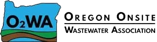 A green background with the words oregon wastewater.